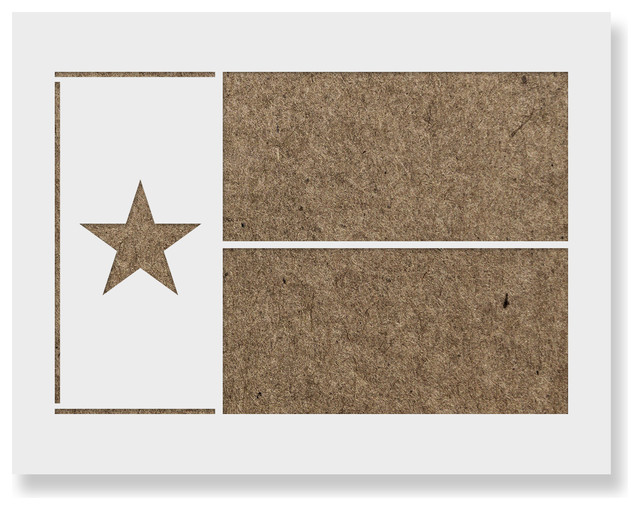 Texas State Flag Stencil for DIY Projects, - Contemporary - Wall ...