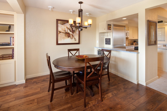 Polo Retreat Dining Room With Pass Through Kitchen American