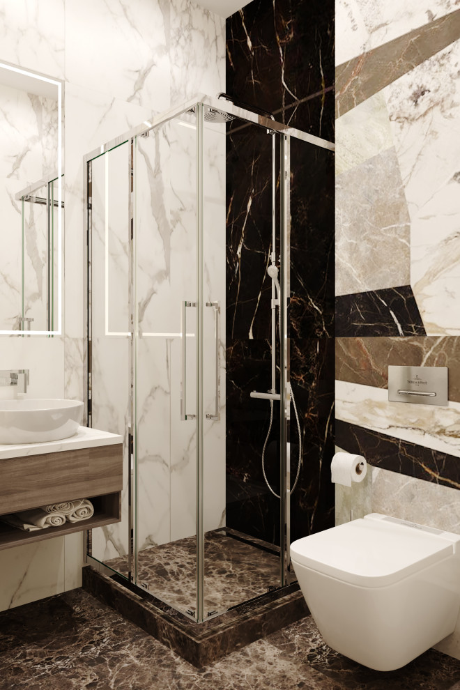 Квартира 73 кв. м. в современном стиле Новочерёмушкинская 17