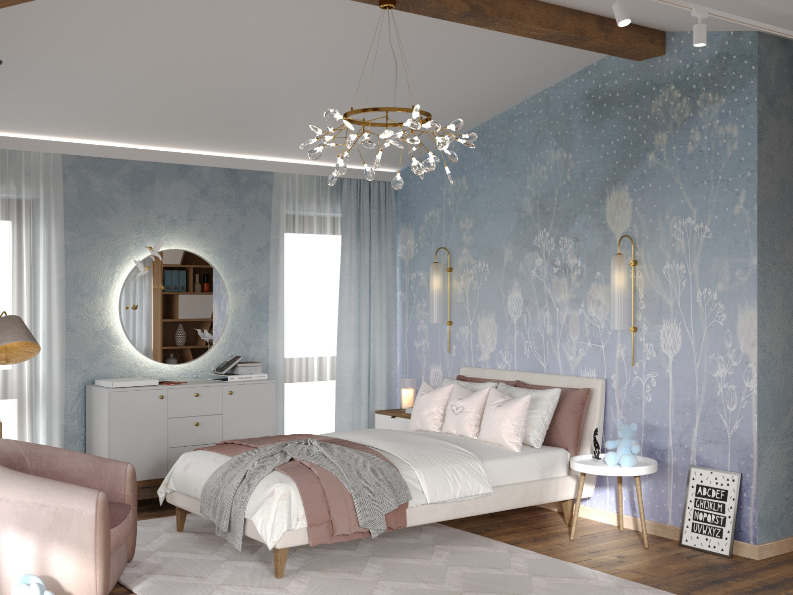 Дизайн проект интерьера загородного дома 850 м2