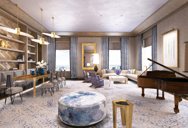 432 Park Avenue Residence modern-wohnbereich