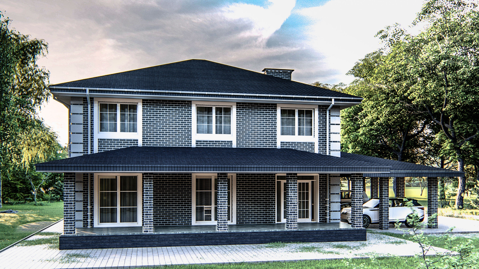 Архитектурные проекты коттеджей, ландшафтный дизайн