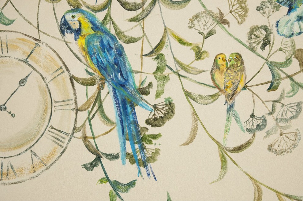 Роспись "Птички" в стиле прованс