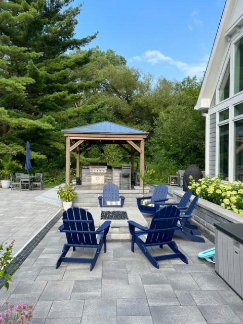 Fire pit contemporary-patio