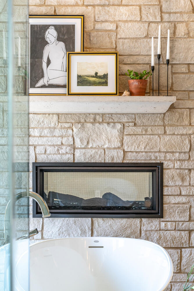 Mediterranean Modern Master Bathroom