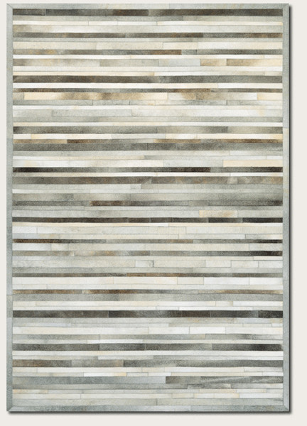 Couristan Chalet Plank Gray/Ivory Area Rug, 3'6"x5'6"