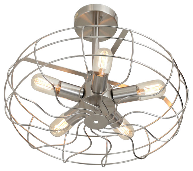 Ozzy Ceiling Fan Satin Nickel