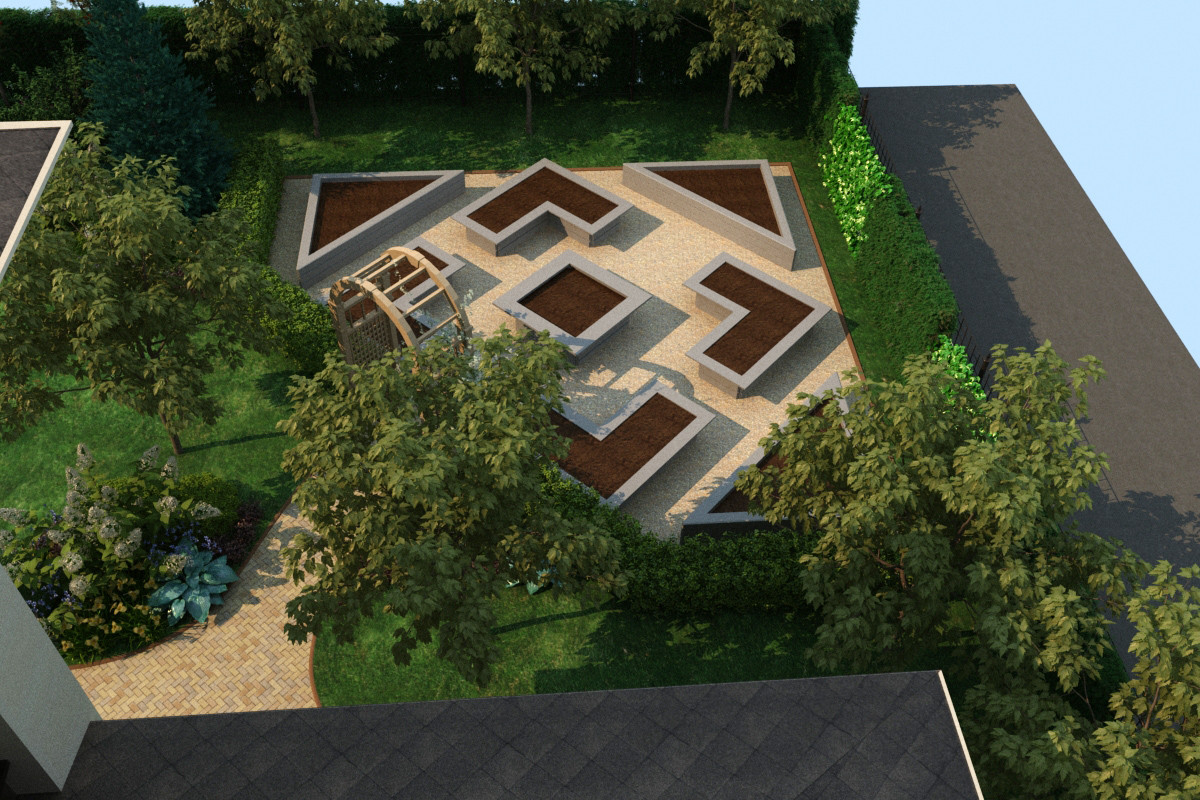 Дизайн-проект в 3D 12 соток