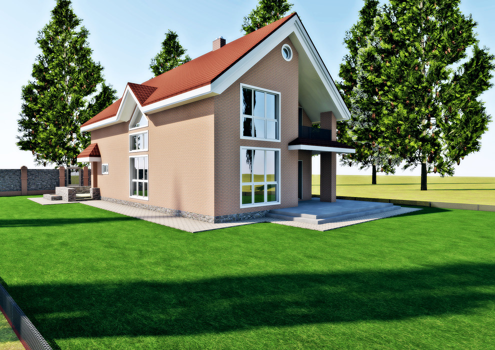 Индивидуальный коттедж 200м2