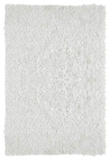Mercedes Shag Rug, White, 8'x10'