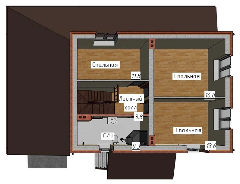 Проект дома из газобетона