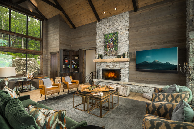Lodge Ridge rustikal-wohnzimmer