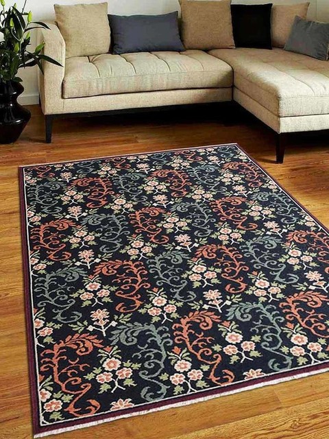Hand Tufted Wool 6 X9 Area Rug Cream Black Fl - Cream And Black Area Rugs Hand Tufted Wool 6 X9 Area Rug Cream Black Fl - Cream And Black Area Rugs