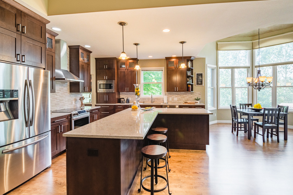 Inspiration for a transitional kitchen remodel in Denver