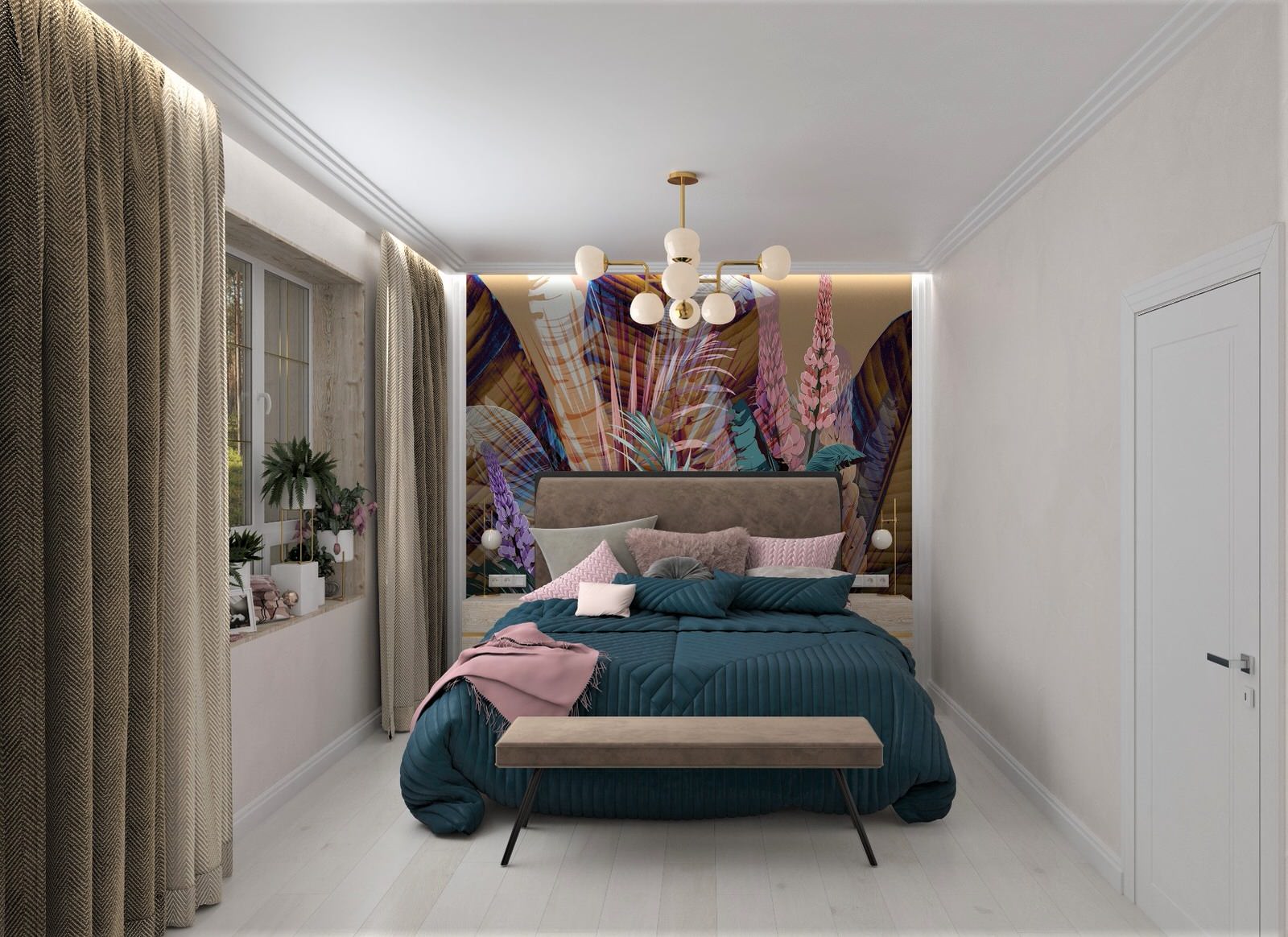 Дизайн интерьера частного дома первого этажа.