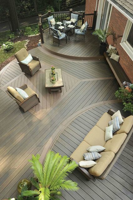 Getting all decked out. The latest in decking materials. transitional-terrace