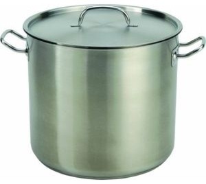 Professional Commercial Grade Heavy Duty 24-Quart Wide Stock Pot // Sauce Pot with Lid Stainless Steel