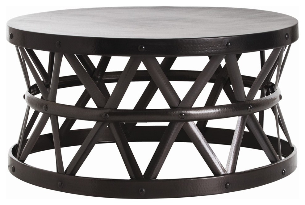 Arteriors 2420 Stanley Costello Cocktail Table English Bronze