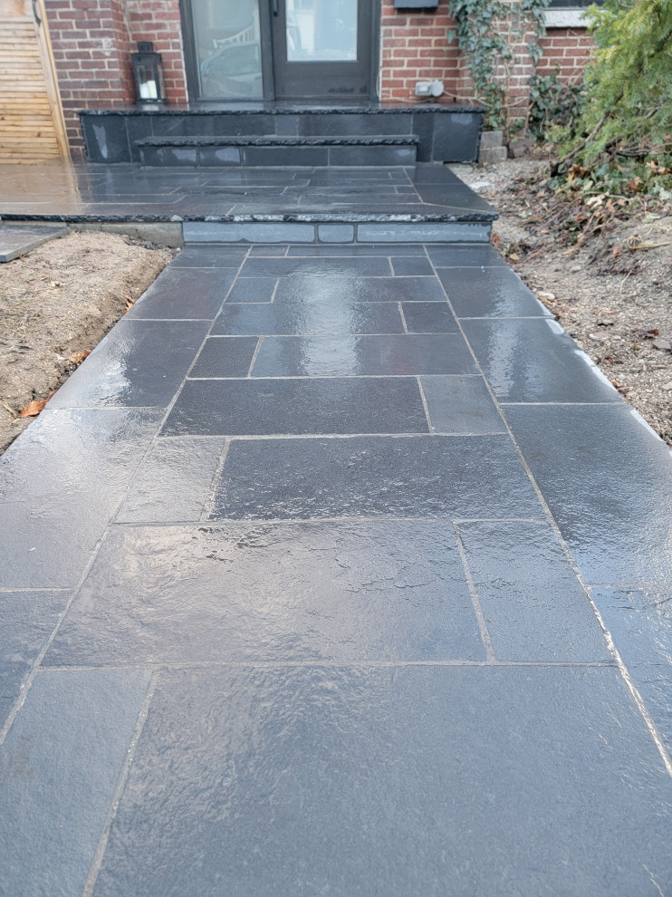 Black Limestone Patio