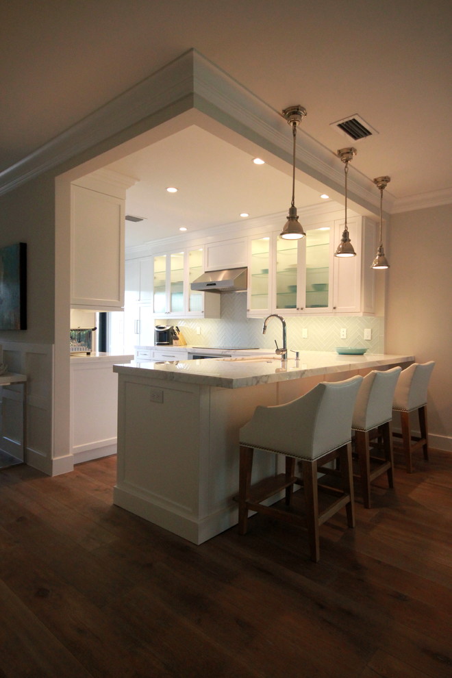 Kitchen - transitional kitchen idea in Miami