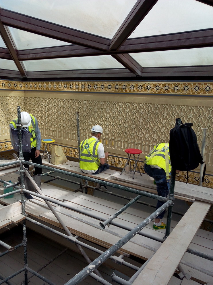 Золочение Президентского Дворца в Абу-Даби