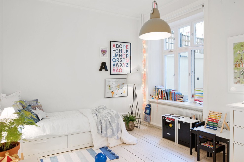Design ideas for a traditional kids' room in Stockholm.