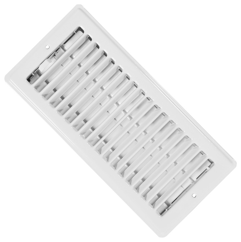 Imperial RG0133 Louvered Ceiling Register, 4"x10", White Transitional