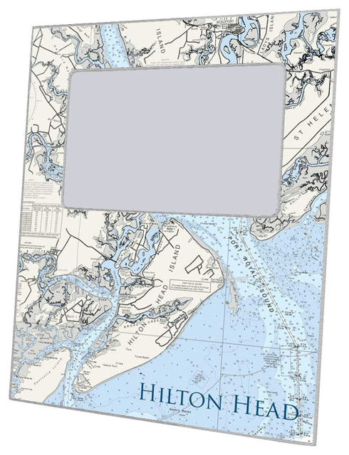Hilton Head Sc Nautical Chart Picture Frame Contemporary Hilton Head Sc Nautical Chart Picture Frame