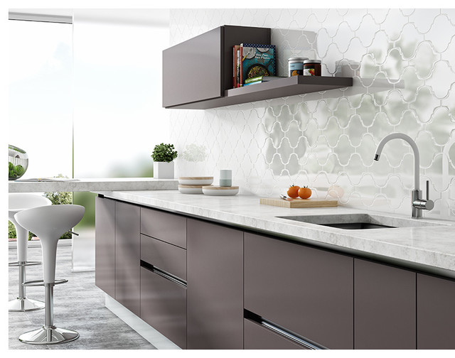 Modern Kitchen Backsplash Arabesque Wall Tiles