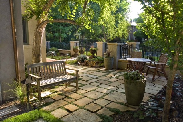 Inspiration for a mediterranean patio remodel in Denver