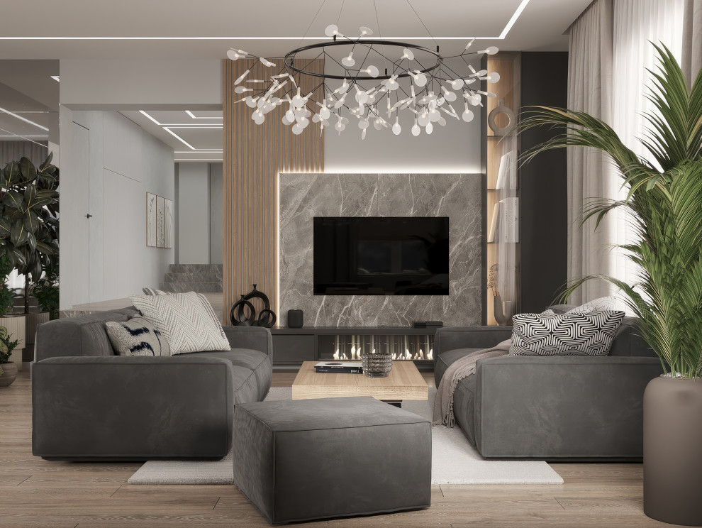 Просторная гостиная