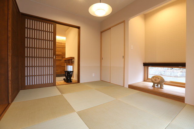 懐かしみ育み愛でる家 asiatisch-wohnzimmer