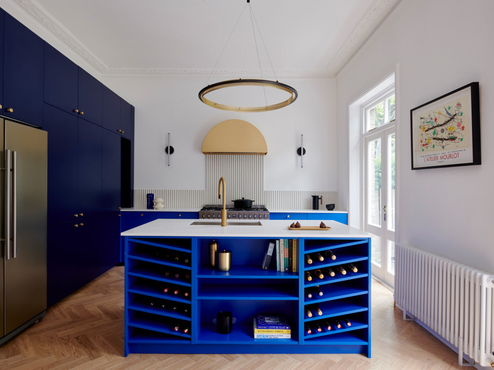 Inspiration for a contemporary kitchen in London.