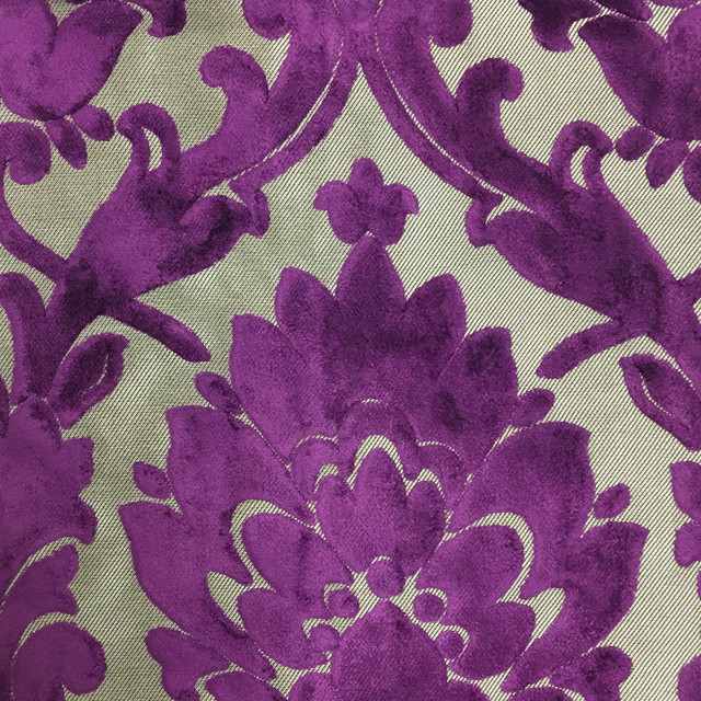 RadcliffeBurnout Velvet Damask Upholstery Fabric, Yard Traditional Upholstery Fabric by