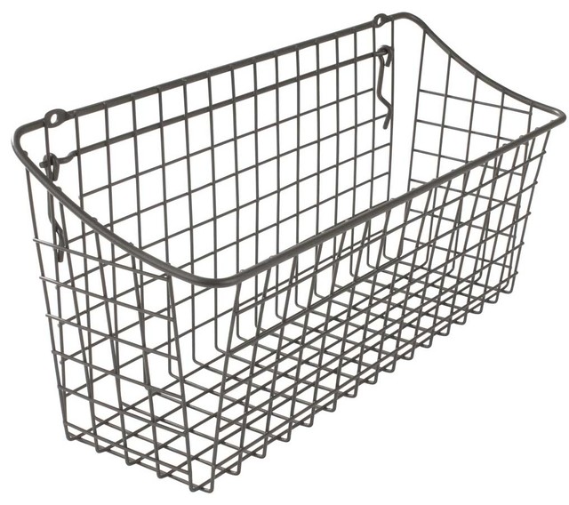 Wall Mount Wire Basket 15 25 W X 7 H 5 D