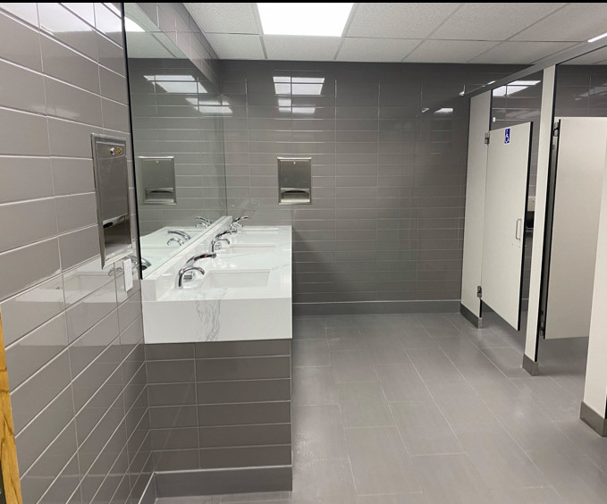 Modern Commercial Bathroom