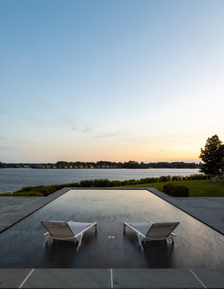 Inspiration for a transitional pool remodel in Baltimore