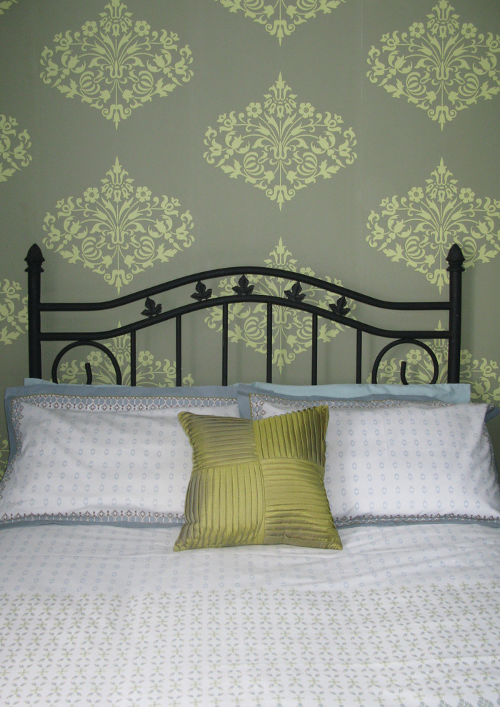 Inspiration for a Medium Sized shabby-chic style Guest bedroom in Dublin.