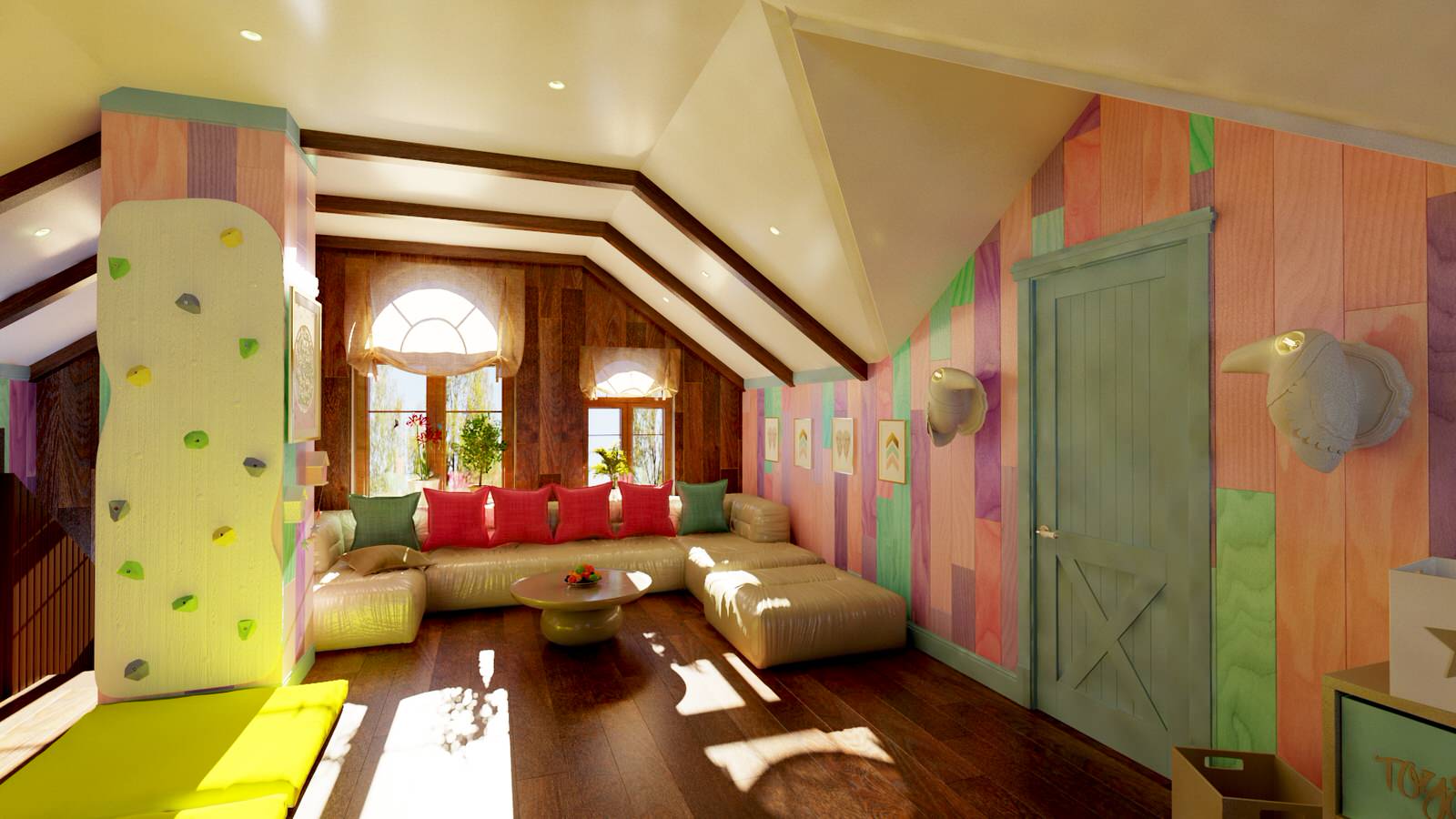 Дизайн проект мансарды