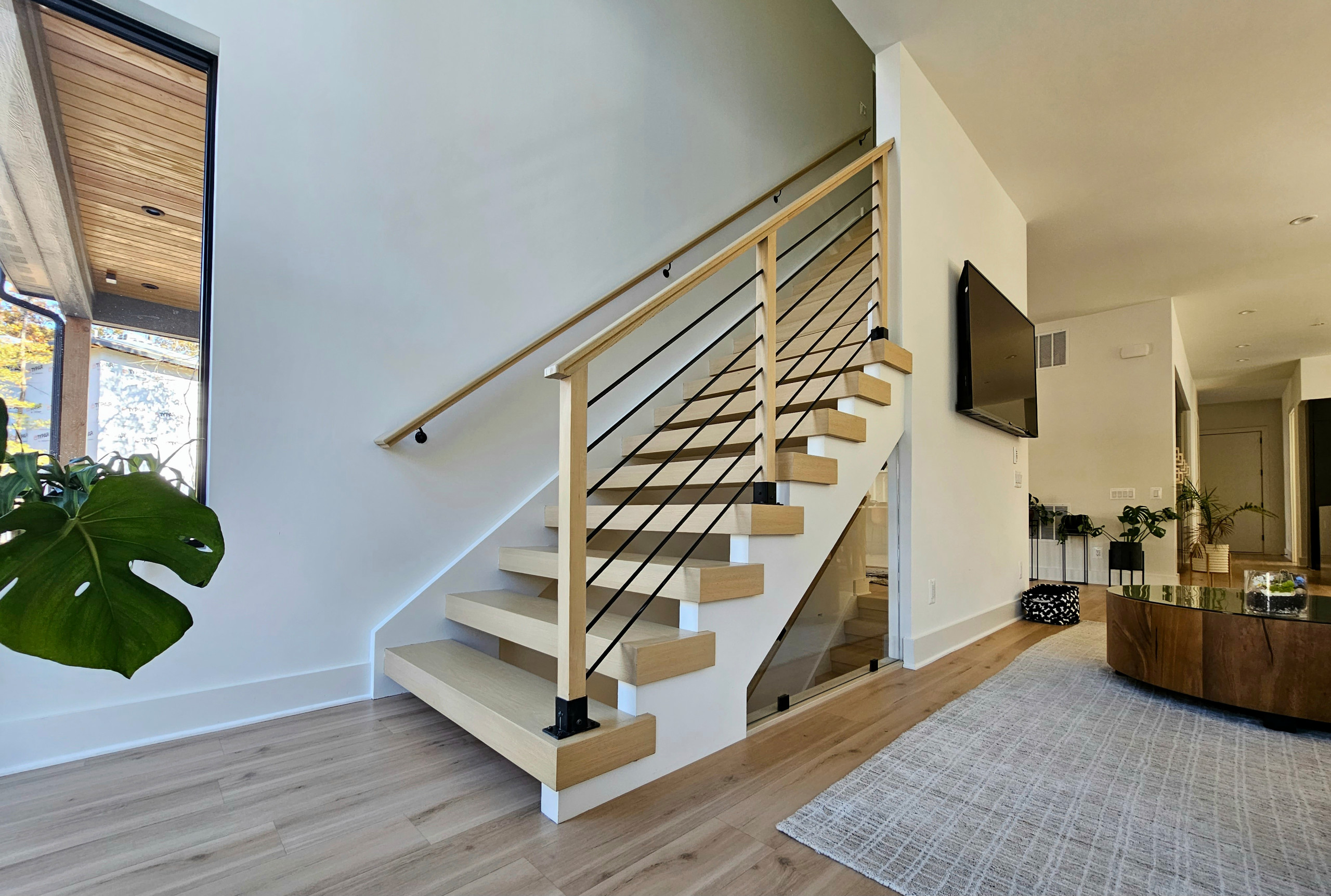 111_Open-Rise Stair with a Stunning Pool View, Great Falls, VA 22066