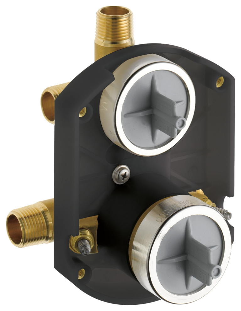 Universal MultiChoice Diverter RoughIn Valve, Stops Contemporary