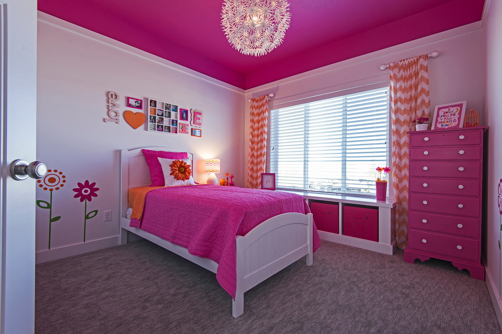 This is an example of an arts and crafts bedroom in Salt Lake City.