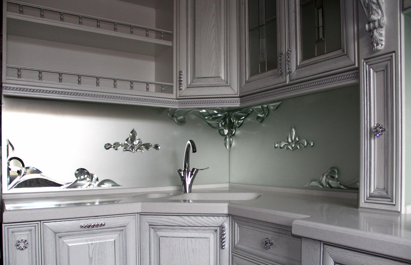 Витражные скинали для итальянской кухни