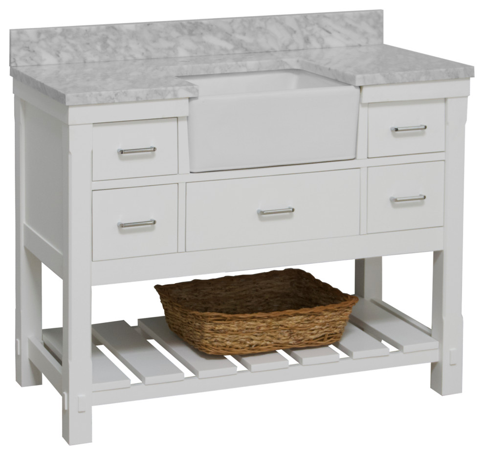 Charlotte 48" Bathroom Vanity Transitional Bathroom Vanities And