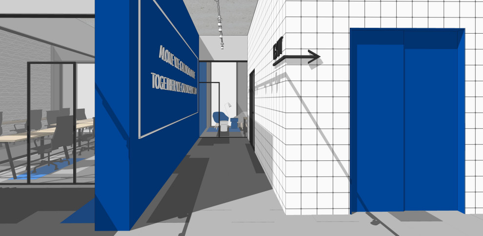 коворкинг в синем