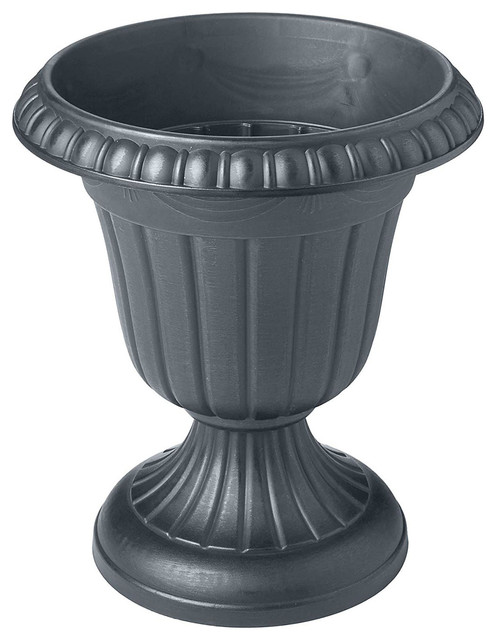 Classic Plastic Urn Planter - Traditional - Outdoor Pots And Planters