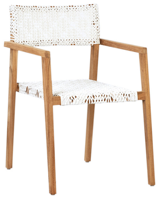 Dewila White Outdoor Dining Chair Modern Outdoor Dining Chairs by