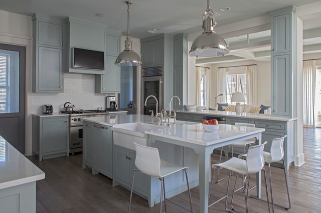 Beach Style Kitchen maritim-kueche