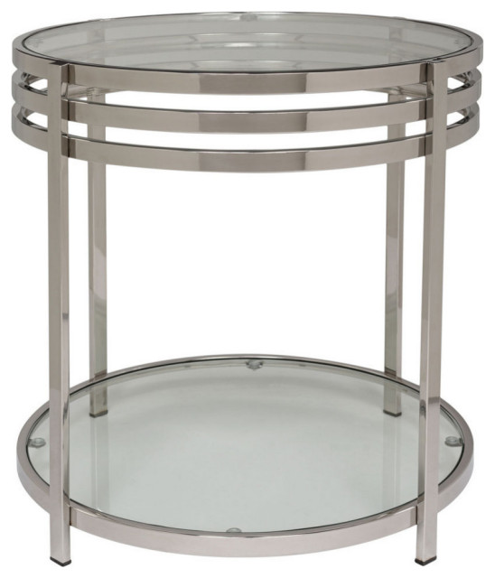 Lilac Glass End Table Contemporary Side Tables And End Tables by