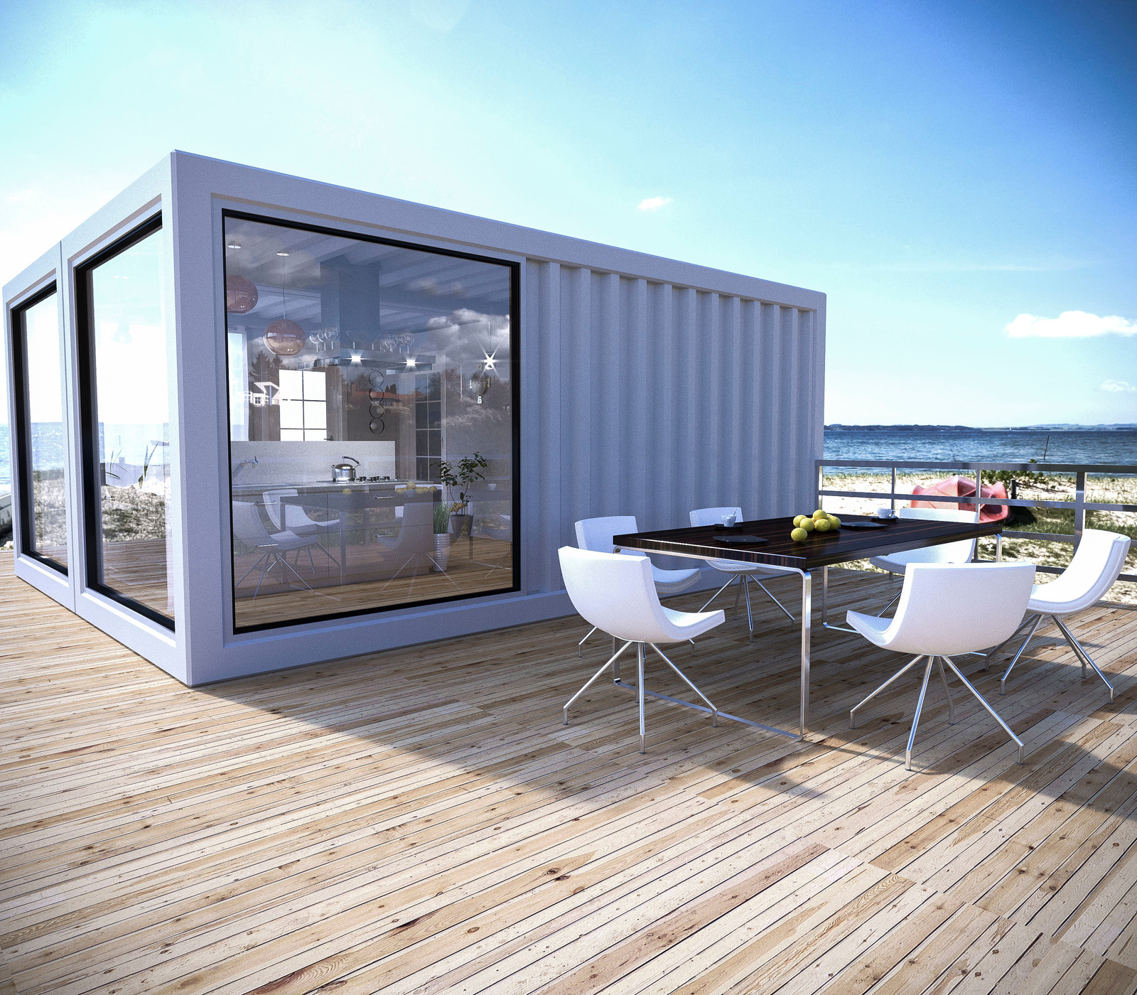 Номер из контейнеров на пляже в п. Витязево